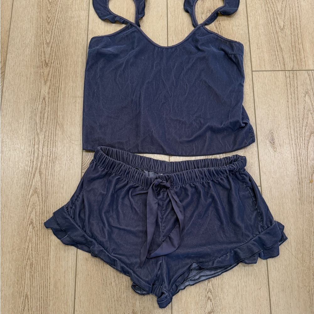Victoria's Secret Blue/Gray Sleepwear Set